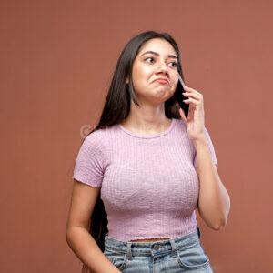 Woman Talking On the Phone, Cliqnclix