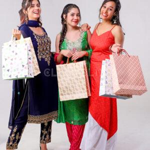 Ladies With Shopping Bags, Cliqnclix