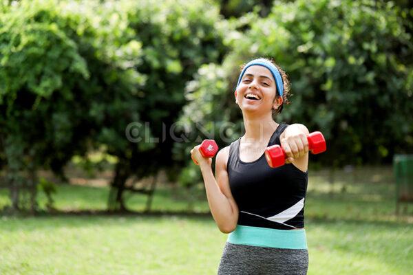 Lady Working Out, Cliqnclix