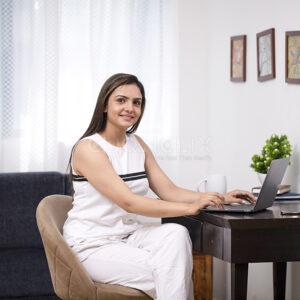 Woman Typing, Cliqnclix
