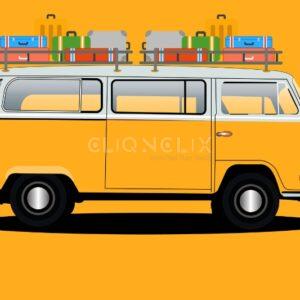 Vintage Mini Bus, Cliqnclix