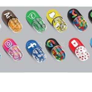 Social Media Capsule Icons, Cliqnclix